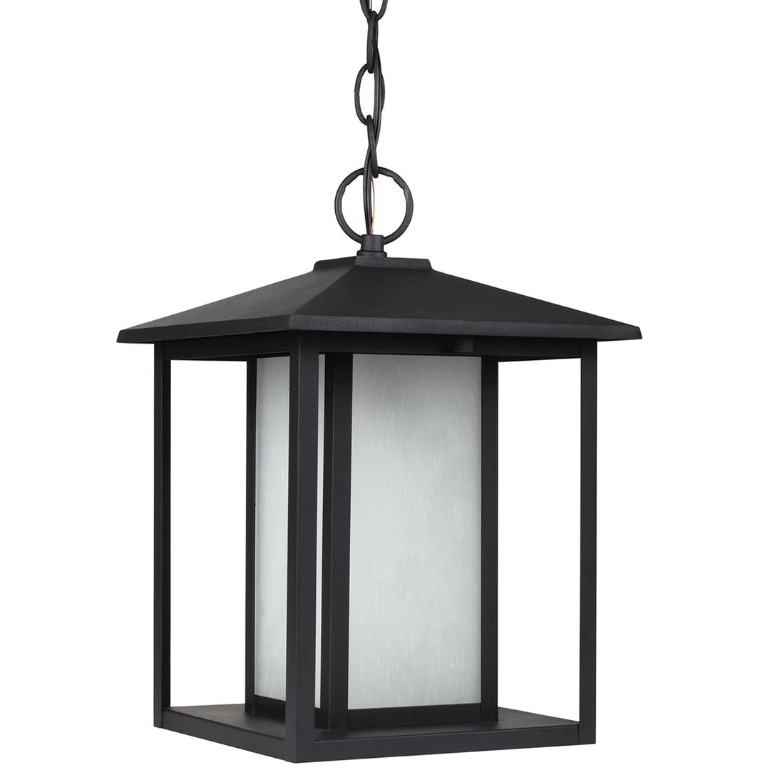 Hunnington One Light Outdoor Pendant in Black - available from The Lighting Shoppe, trusted by Canadian homeowners
