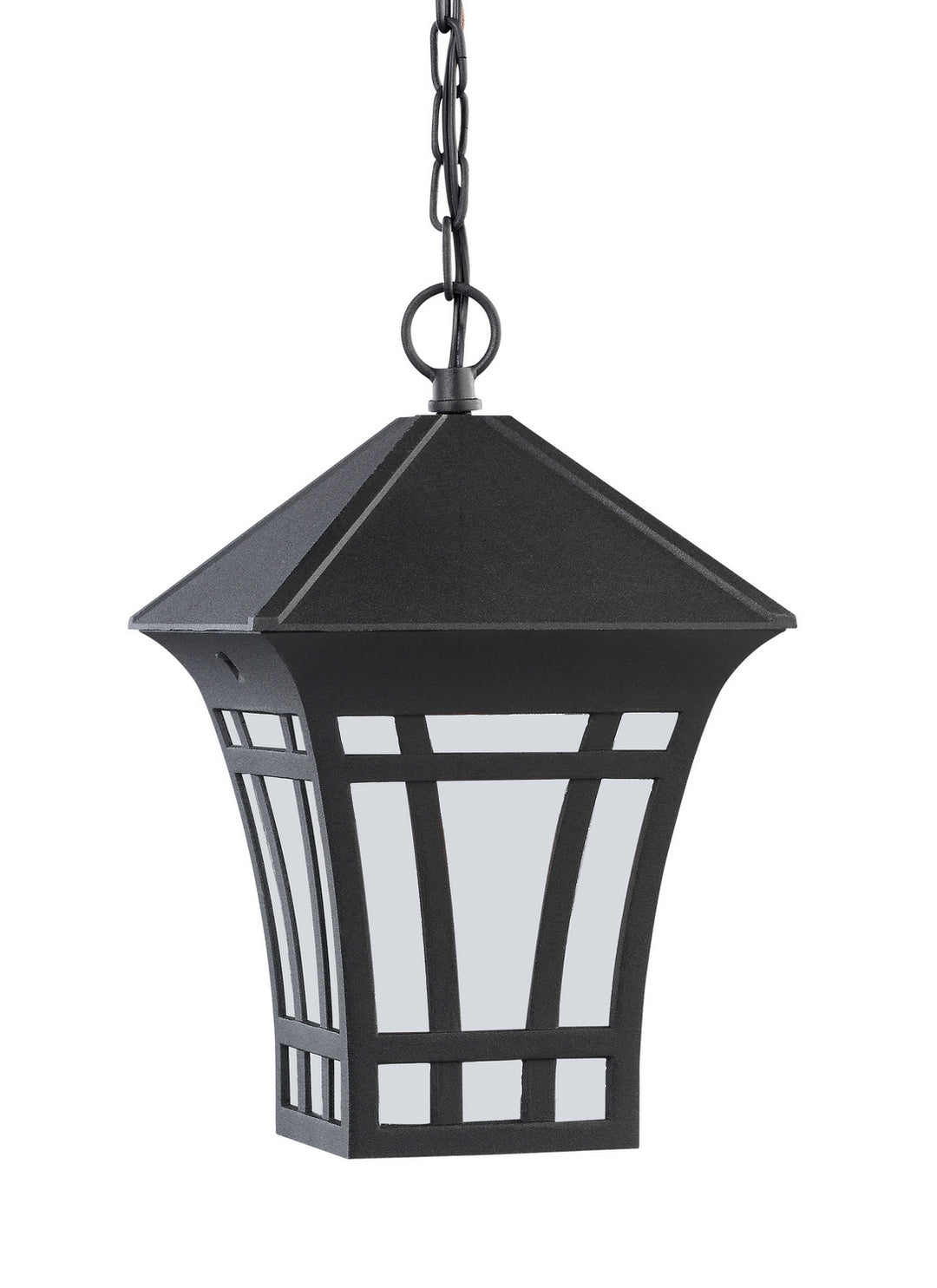 Herrington One Light Outdoor Pendant in Black - available from The Lighting Shoppe, trusted by Canadian homeowners