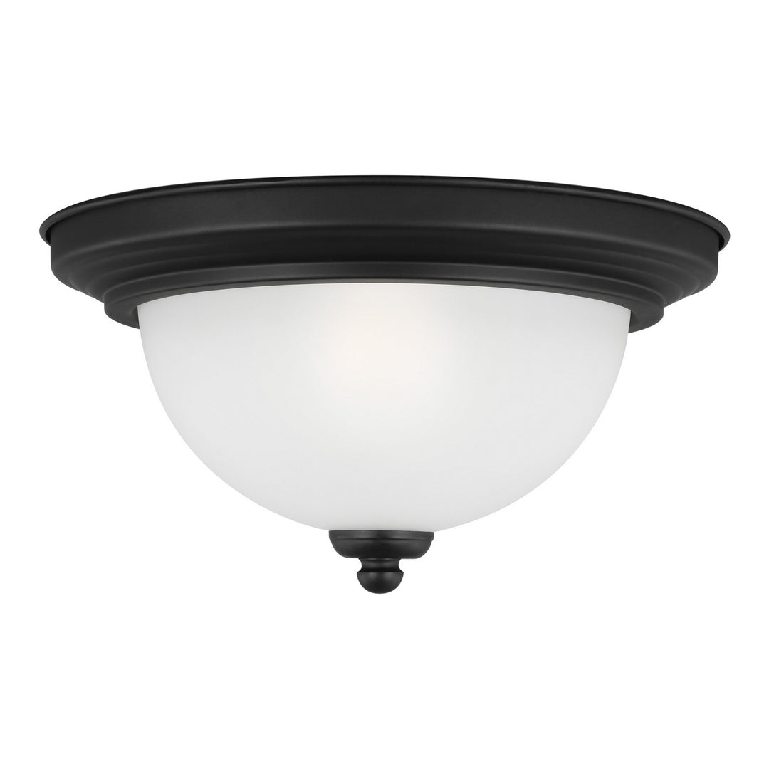 Generation Lighting Canada - 77063EN3-112 - One Light Flush Mount - Geary - Midnight Black