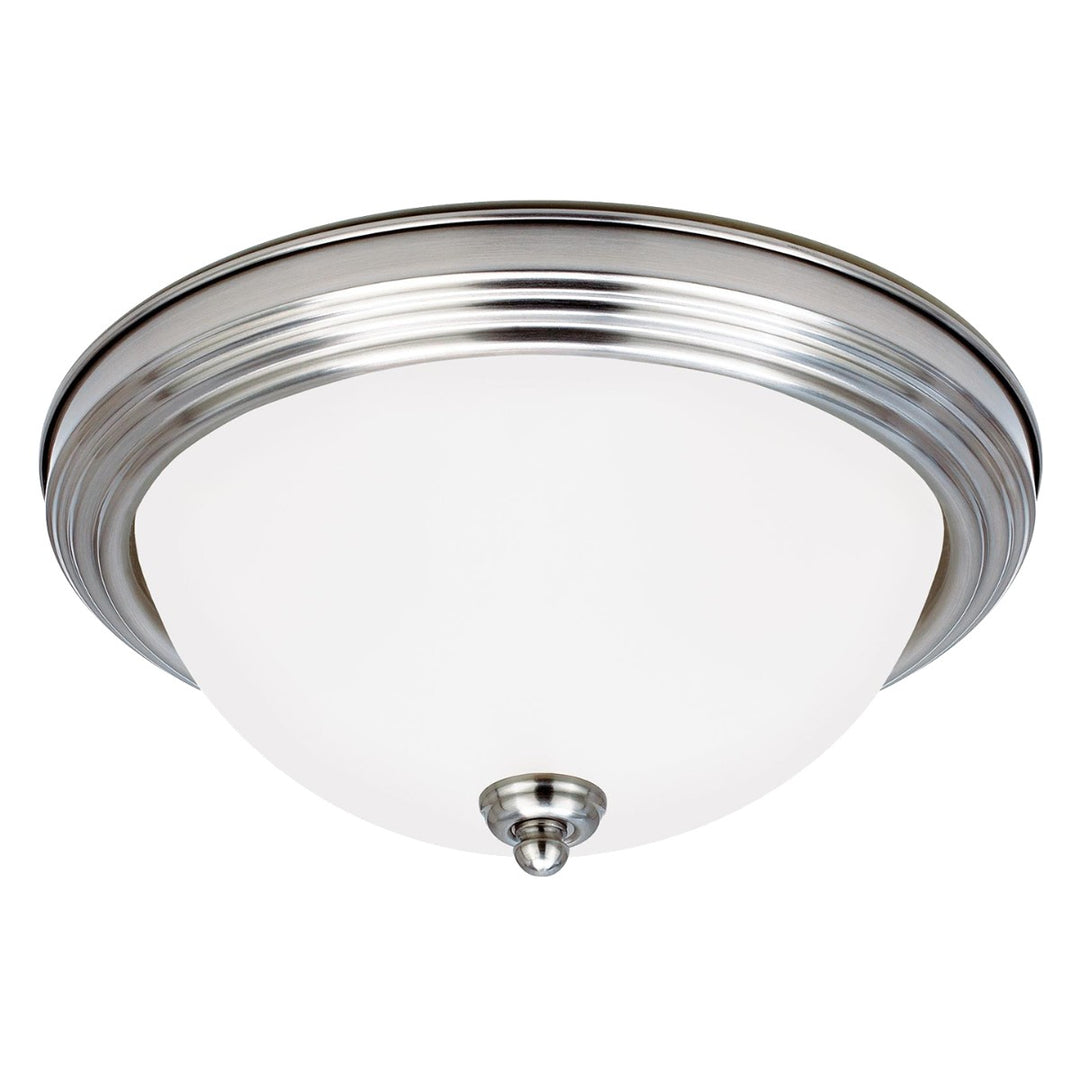 Generation Lighting Canada - 77065EN3-962 - Three Light Flush Mount - Geary - Brushed Nickel