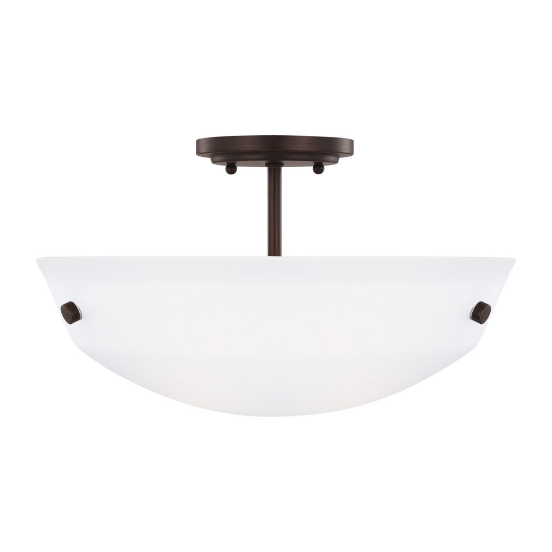 Generation Lighting Canada - 7715202EN3-710 - Two Light Semi-Flush Convertible Pendant - Kerrville - Bronze