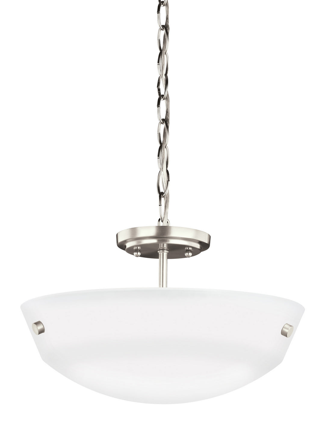 Generation Lighting Canada - 7715202EN3-962 - Two Light Semi-Flush Convertible Pendant - Kerrville - Brushed Nickel
