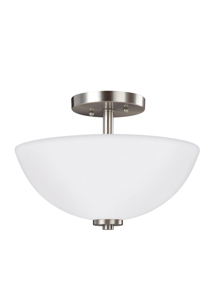 Generation Lighting Canada - 77160-962 - Two Light Semi-Flush Convertible Pendant - Oslo - Brushed Nickel