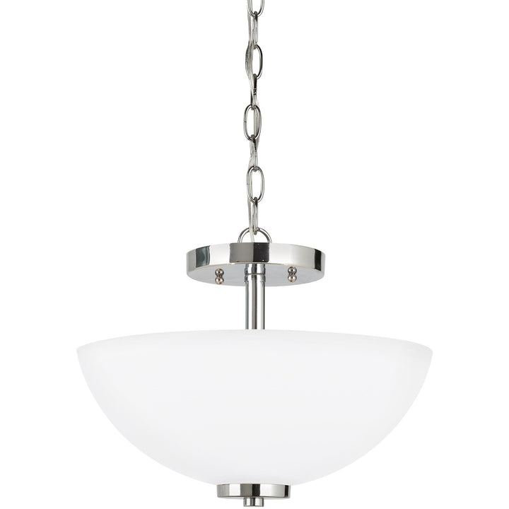 Generation Lighting Canada - 77160EN3-05 - Two Light Semi-Flush Convertible Pendant - Oslo - Chrome
