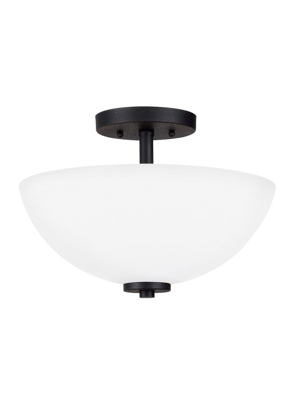 Generation Lighting Canada - 77160EN3-112 - Two Light Semi-Flush Convertible Pendant - Oslo - Midnight Black