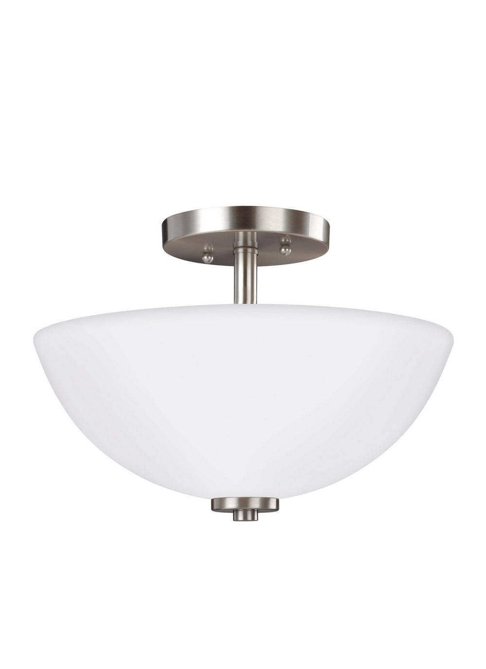 Generation Lighting Canada - 77160EN3-962 - Two Light Semi-Flush Convertible Pendant - Oslo - Brushed Nickel