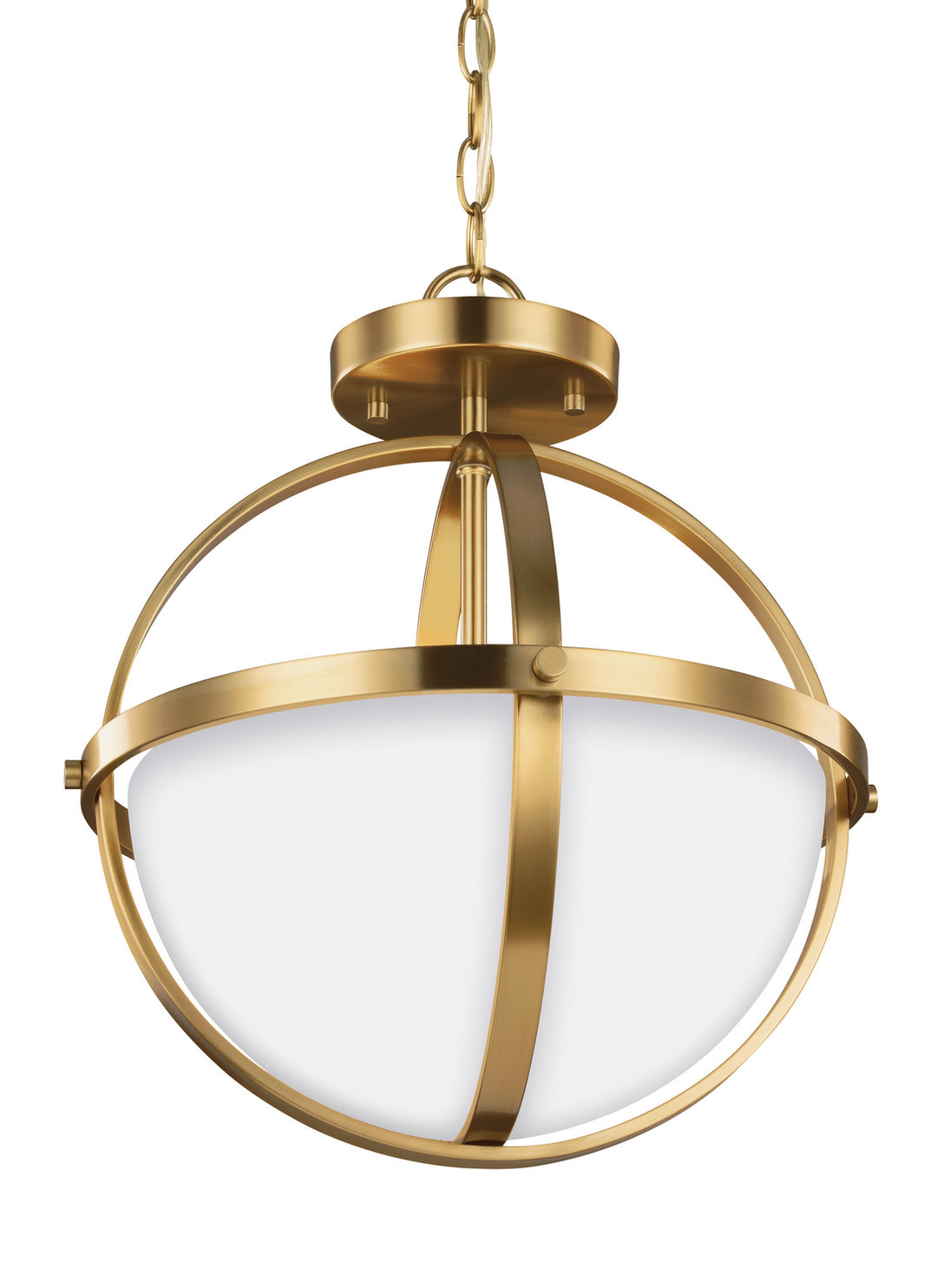 Generation Lighting Canada - 7724602-848 - Two Light Semi-Flush Convertible Pendant - Alturas - Satin Brass