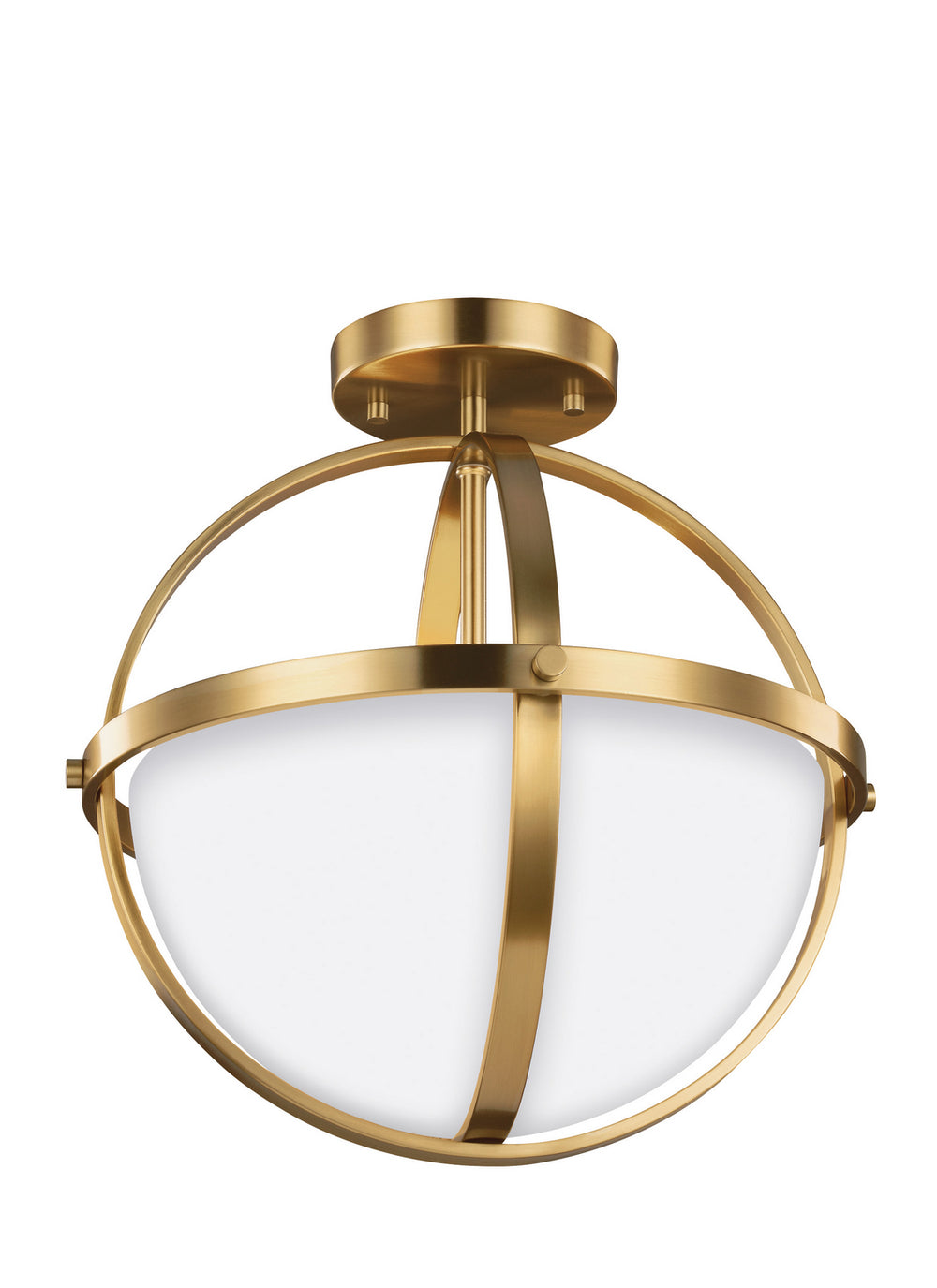 Generation Lighting Canada - 7724602EN3-848 - Two Light Semi-Flush Convertible Pendant - Alturas - Satin Brass
