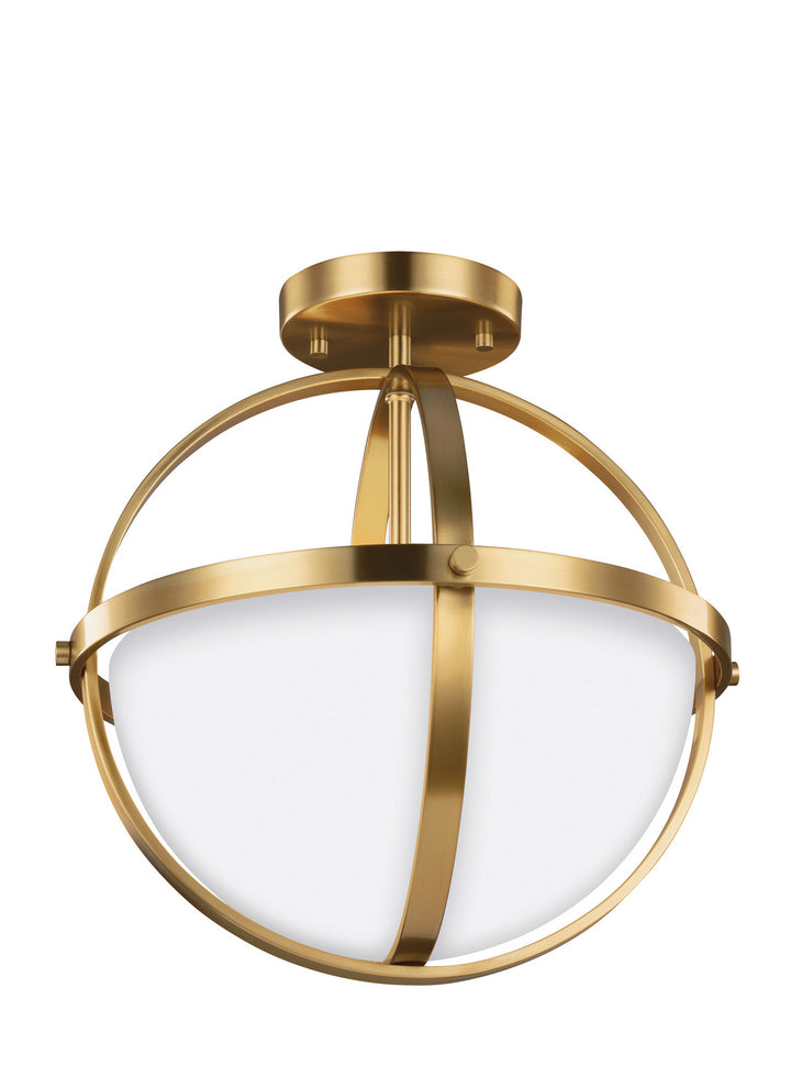 Generation Lighting Canada - 7724602EN3-848 - Two Light Semi-Flush Convertible Pendant - Alturas - Satin Brass