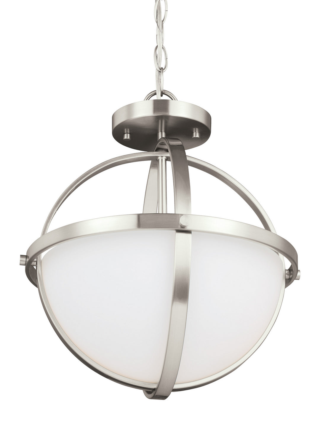 Generation Lighting Canada - 7724602EN3-962 - Two Light Semi-Flush Convertible Pendant - Alturas - Brushed Nickel