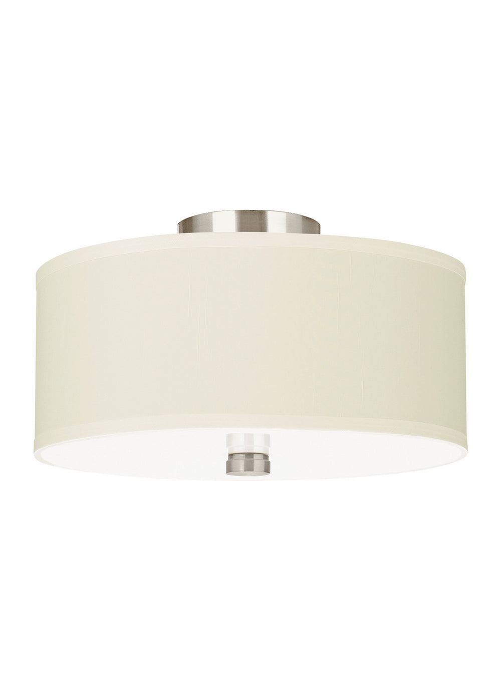 Visual Comfort Studio Canada - 77262EN3-962 - Two Light Semi-Flush Convertible Pendant - Dayna Shade Pendants - Brushed Nickel