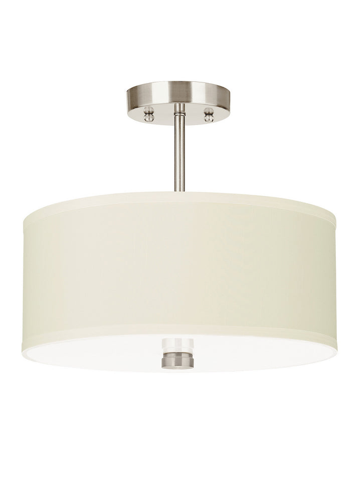 Visual Comfort Studio Canada - 77262EN3-962 - Two Light Semi-Flush Convertible Pendant - Dayna Shade Pendants - Brushed Nickel