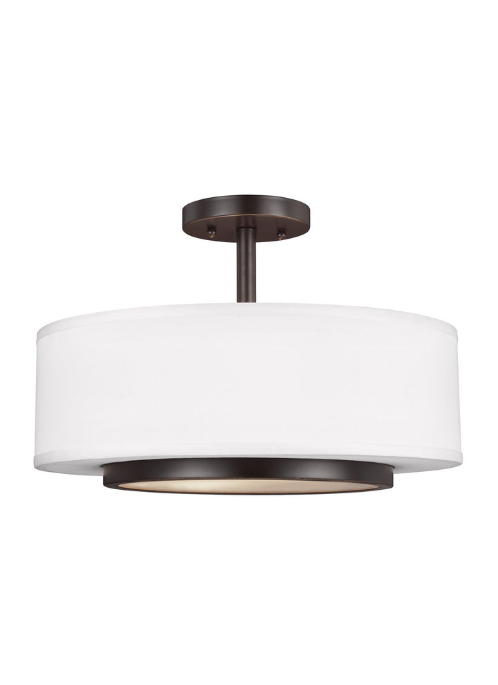 Generation Lighting Canada - 7728002EN3-710 - Two Light Semi-Flush Convertible Pendant - Nance - Bronze