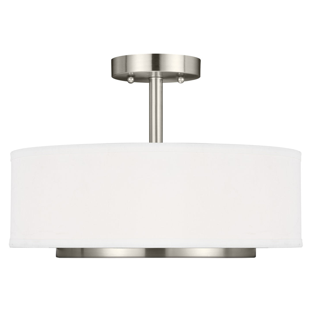 Generation Lighting Canada - 7728002EN3-962 - Two Light Semi-Flush Convertible Pendant - Nance - Brushed Nickel