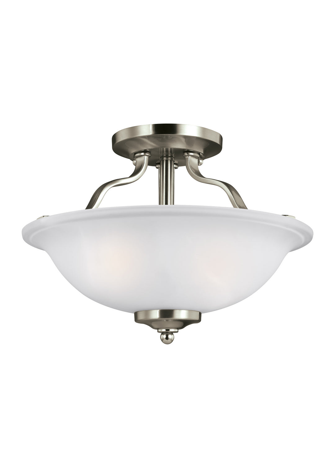 Generation Lighting Canada - 7739002-962 - Two Light Semi-Flush Mount - Emmons - Brushed Nickel