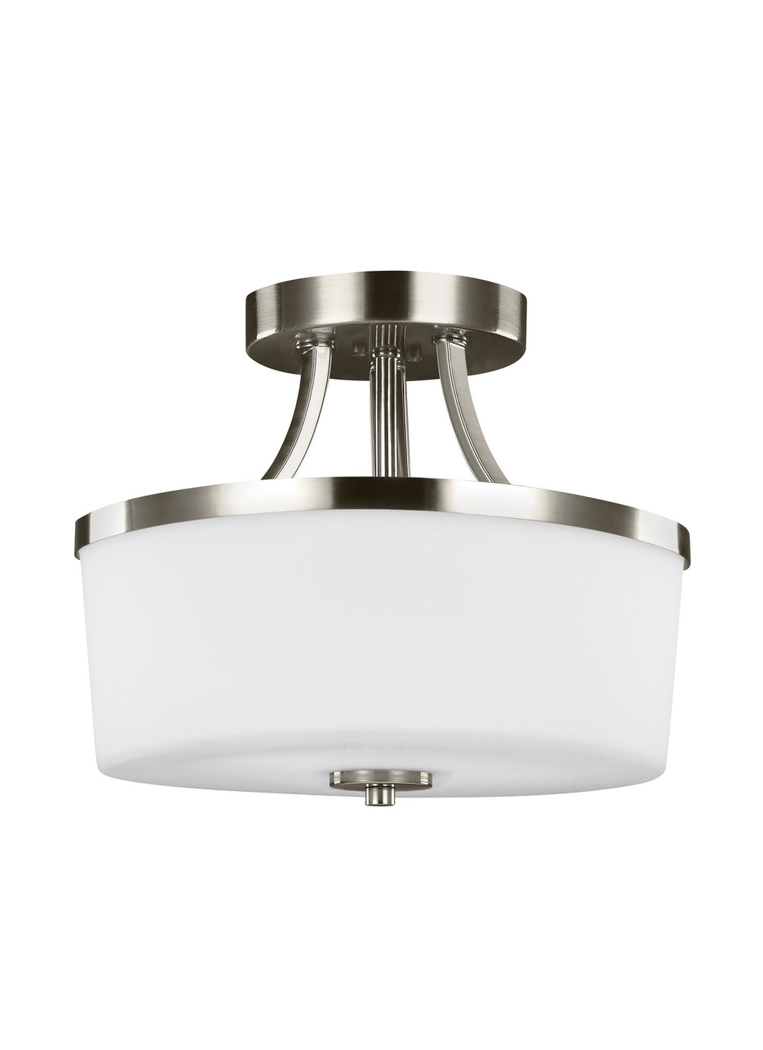 Generation Lighting Canada - 7739102-962 - Two Light Semi-Flush Convertible Pendant - Hettinger - Brushed Nickel