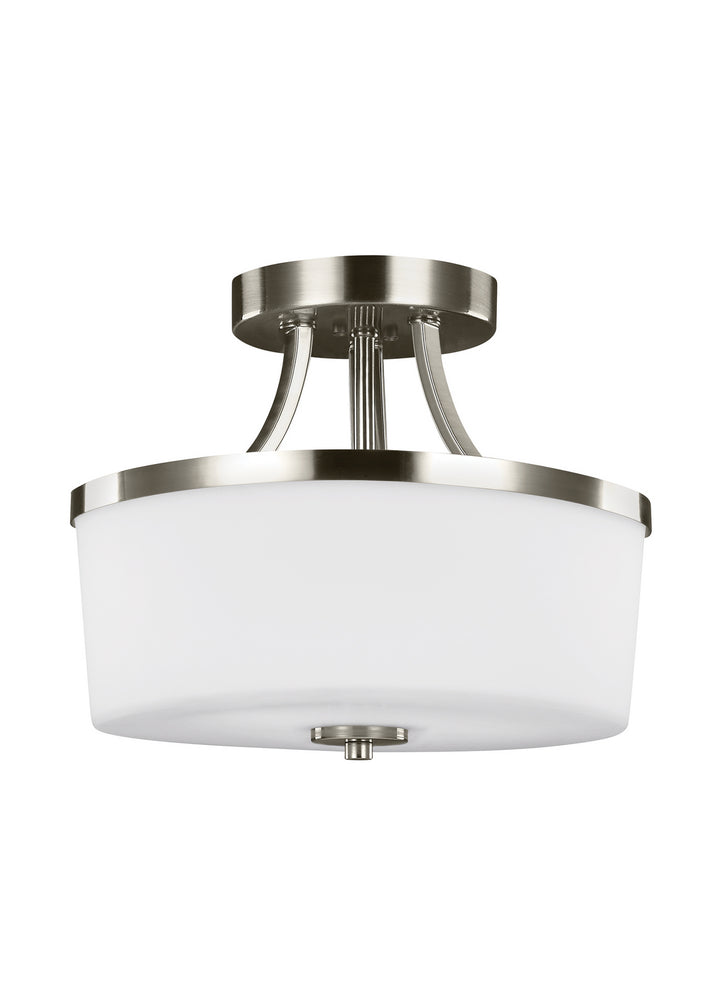 Generation Lighting Canada - 7739102-962 - Two Light Semi-Flush Convertible Pendant - Hettinger - Brushed Nickel