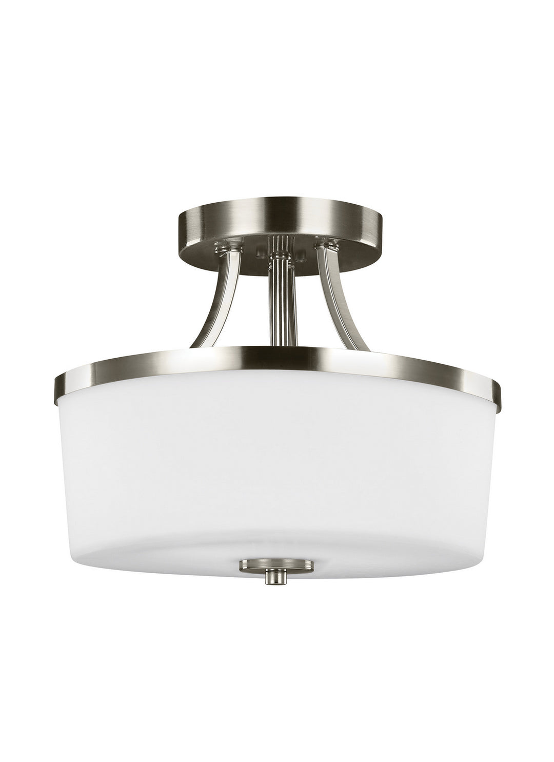 Generation Lighting Canada - 7739102EN3-962 - Two Light Semi-Flush Convertible Pendant - Hettinger - Brushed Nickel