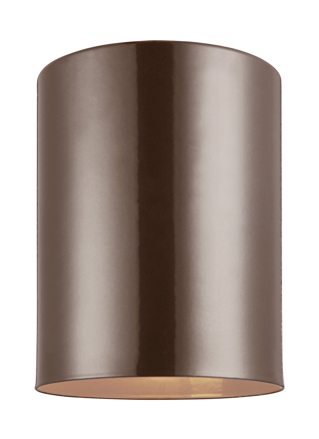 Visual Comfort Studio Canada - 7813801EN3-10 - One Light Outdoor Flush Mount - Outdoor Cylinders - Bronze