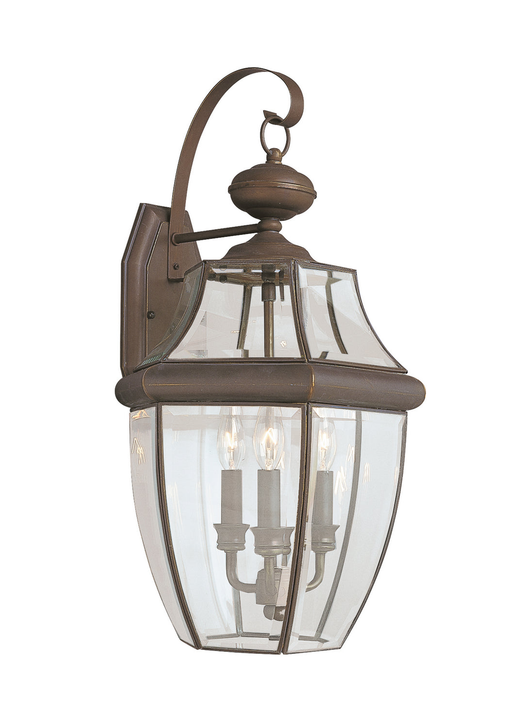 Generation Lighting Canada - 8040EN-71 - Three Light Outdoor Wall Lantern - Lancaster - Antique Bronze