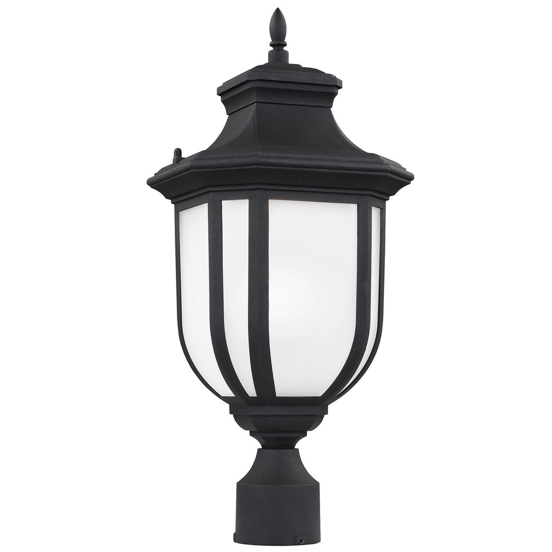 Childress One Light Outdoor Post Lantern in Black - available from The Lighting Shoppe, trusted by Canadian homeowners