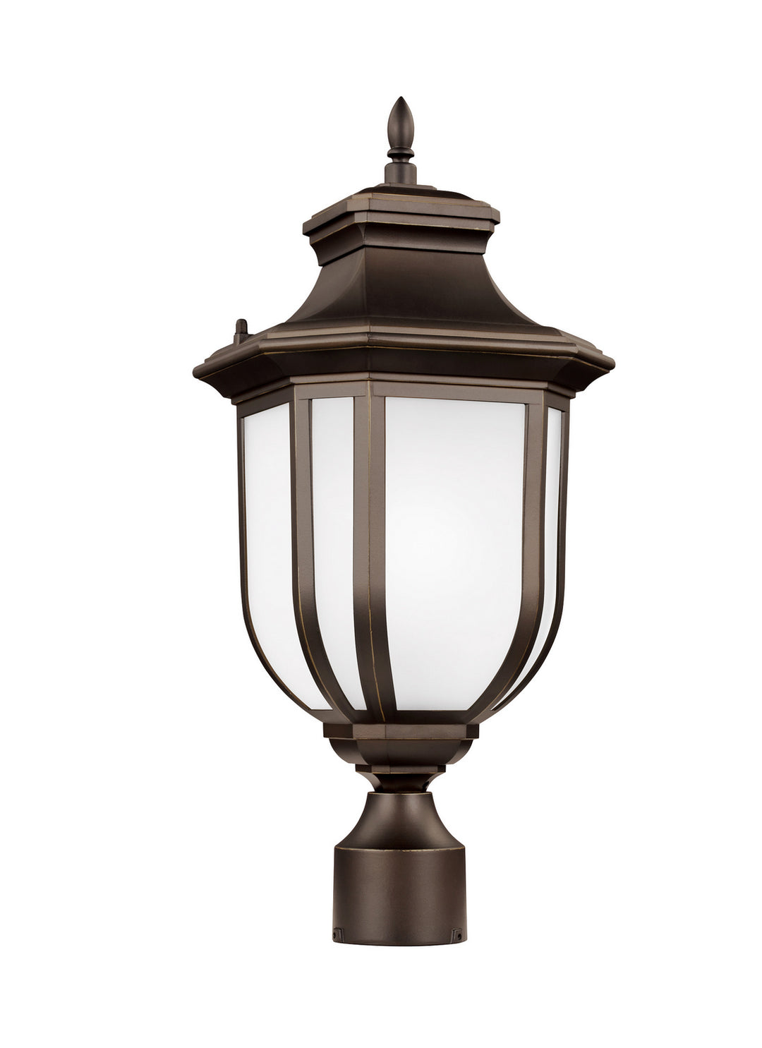 Childress One Light Outdoor Post Lantern in Antique Bronze - available from The Lighting Shoppe, trusted by Canadian homeowners