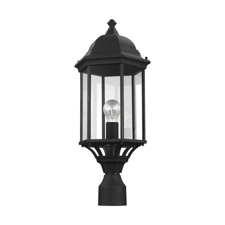 Sevier One Light Outdoor Post Lantern in Black - available from The Lighting Shoppe, trusted by Canadian homeowners