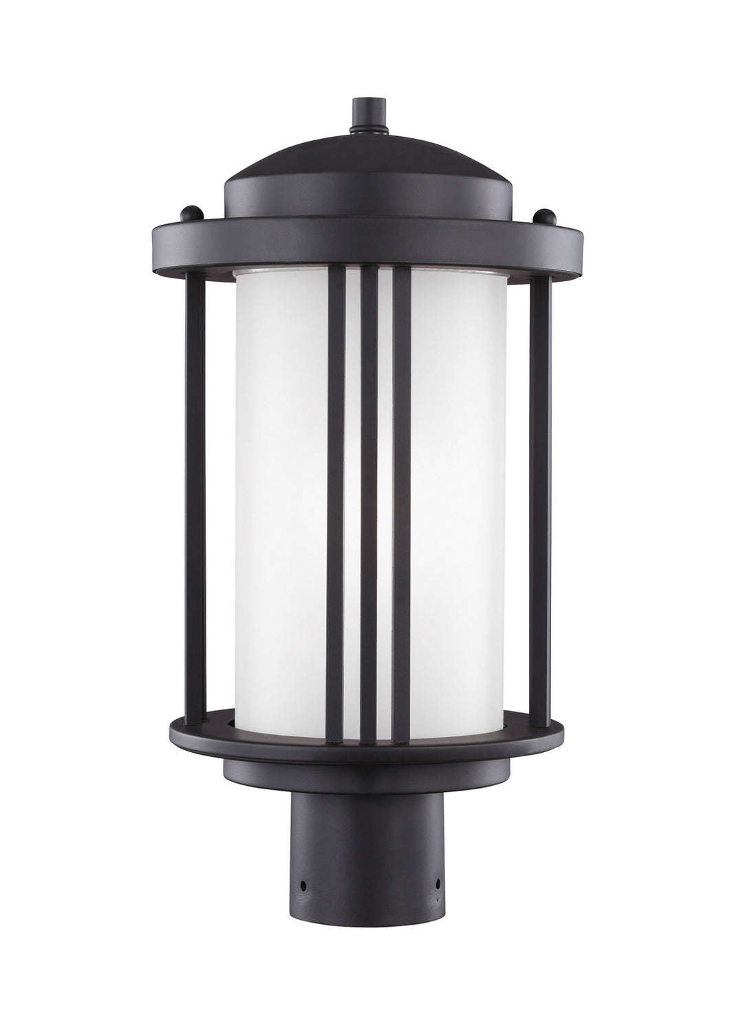 Crowell One Light Outdoor Post Lantern in Black - available from The Lighting Shoppe, trusted by Canadian homeowners