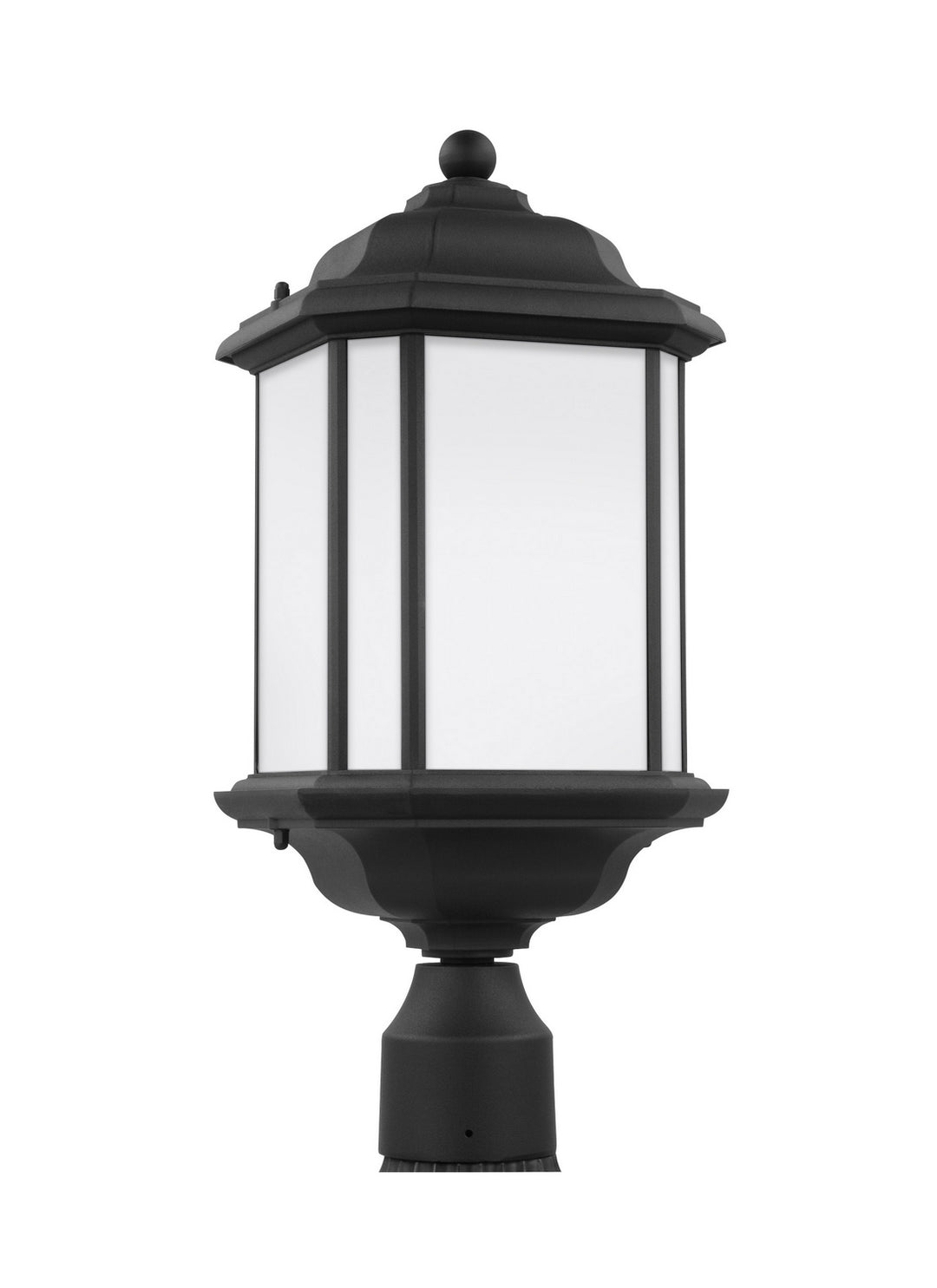 Kent One Light Outdoor Post Lantern in Black - available from The Lighting Shoppe, trusted by Canadian homeowners