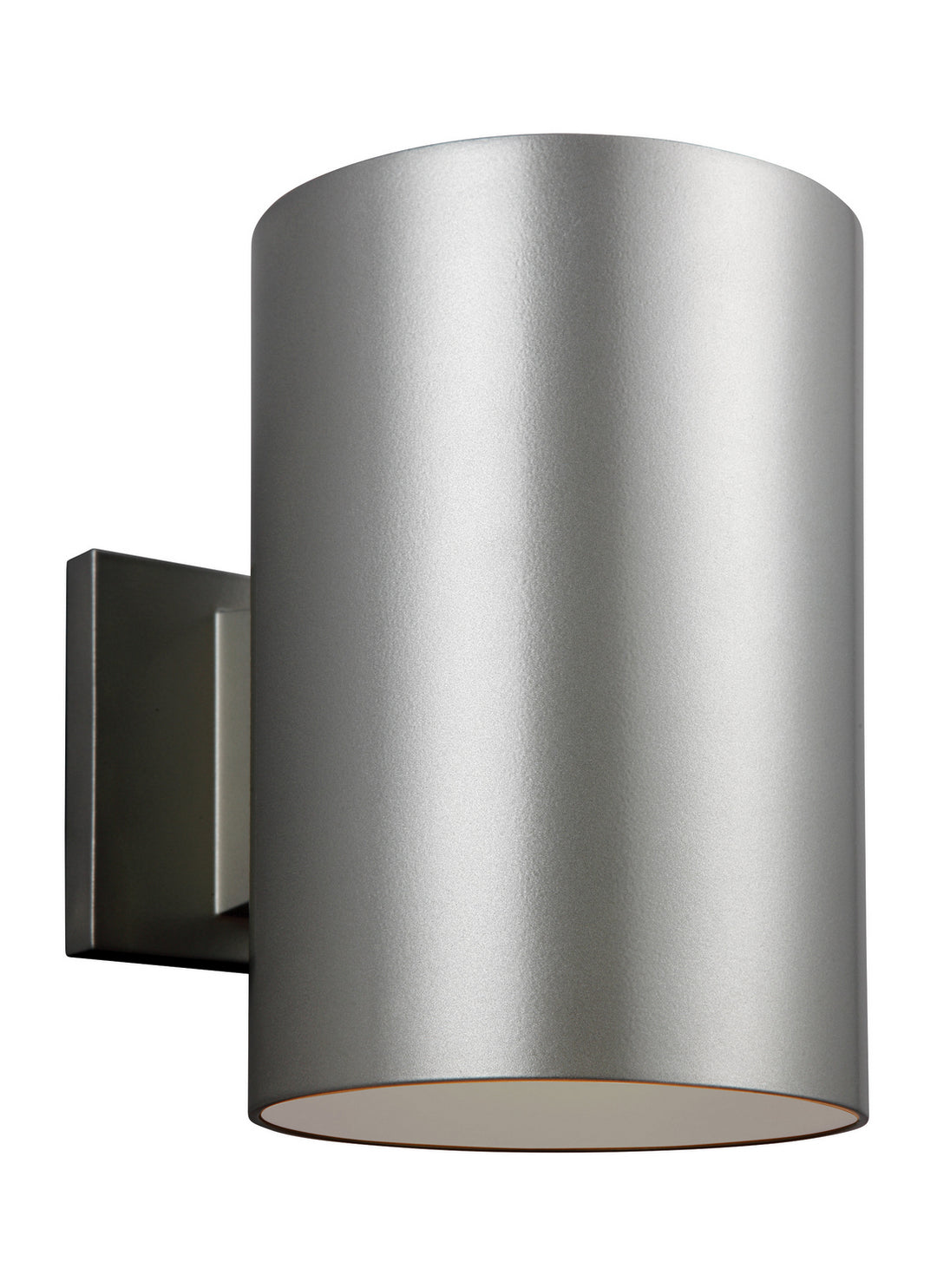 Outdoor Cylinders One Light Outdoor Wall Lantern in Painted Brushed Nickel - available from The Lighting Shoppe, trusted by Canadian homeowners