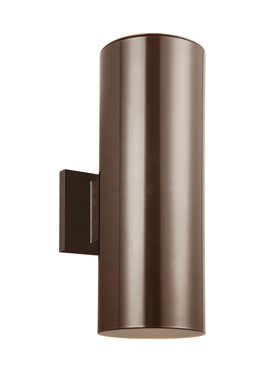 Outdoor Cylinders Two Light Outdoor Wall Lantern in Bronze - available from The Lighting Shoppe, trusted by Canadian homeowners