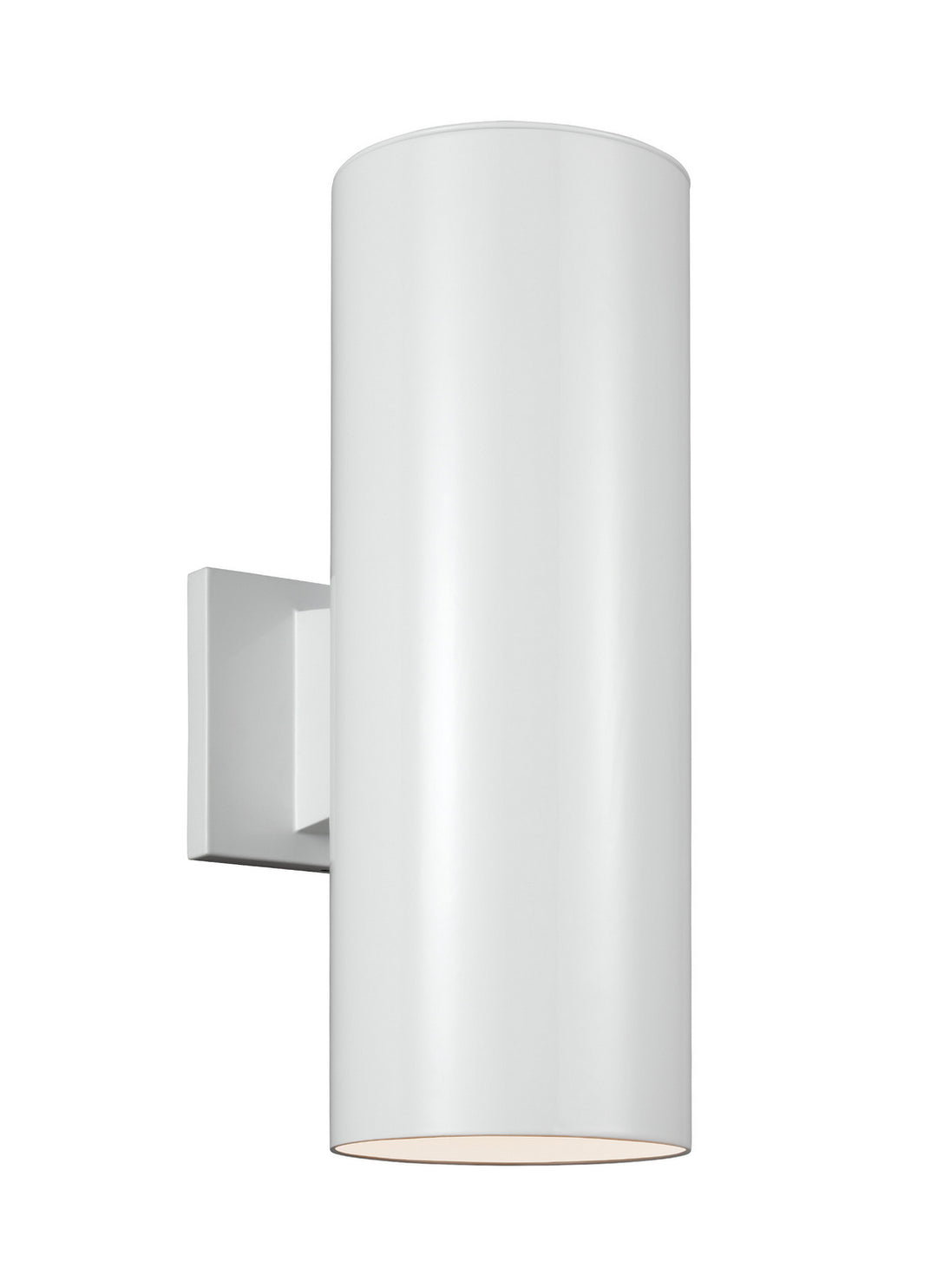 Outdoor Cylinders Two Light Outdoor Wall Lantern in White - available from The Lighting Shoppe, trusted by Canadian homeowners