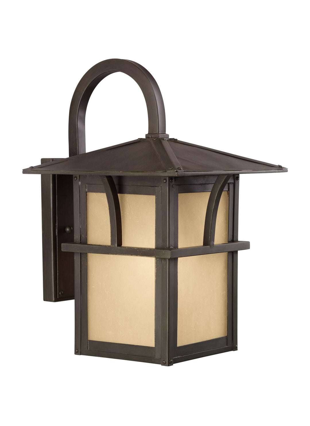 Medford Lakes One Light Outdoor Wall Lantern in Statuary Bronze - available from The Lighting Shoppe, trusted by Canadian homeowners