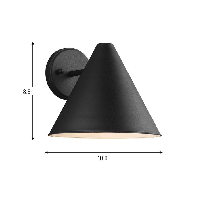 Generation Lighting Canada - 8538501-12 - One Light Outdoor Wall Lantern - Crittenden - Black