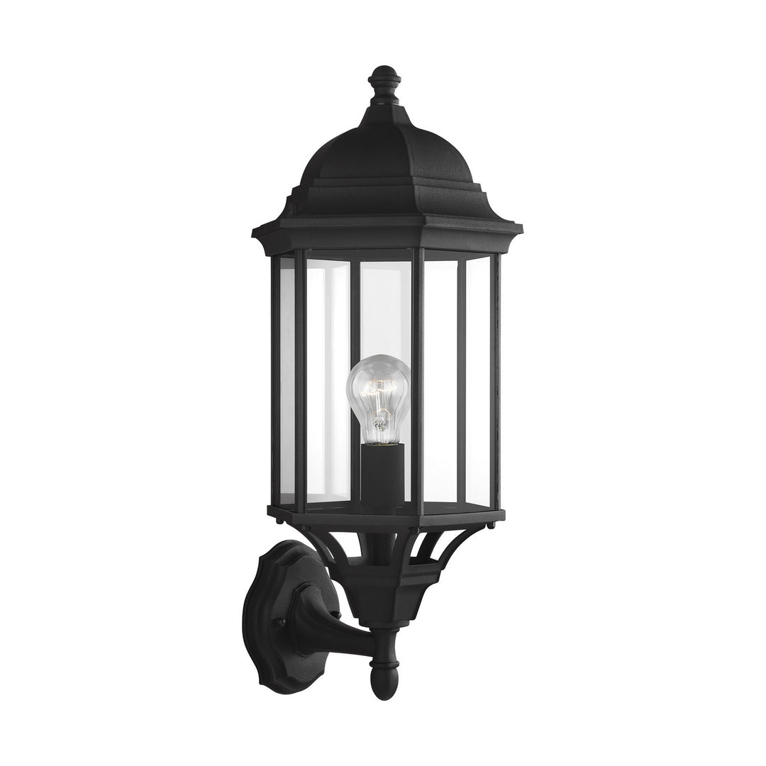Sevier One Light Outdoor Wall Lantern in Black - available from The Lighting Shoppe, trusted by Canadian homeowners