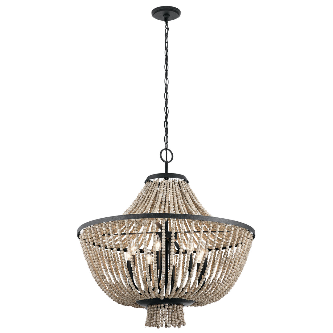 Kichler Canada - 43892DBK - Eight Light Chandelier - Brisbane - Distressed Black