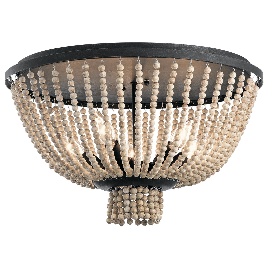 Kichler Canada - 43893DBK - Five Light Flush Mount - Brisbane - Distressed Black