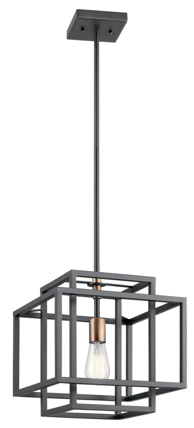 Kichler Canada - 43982BK - One Light Pendant - Taubert - Black
