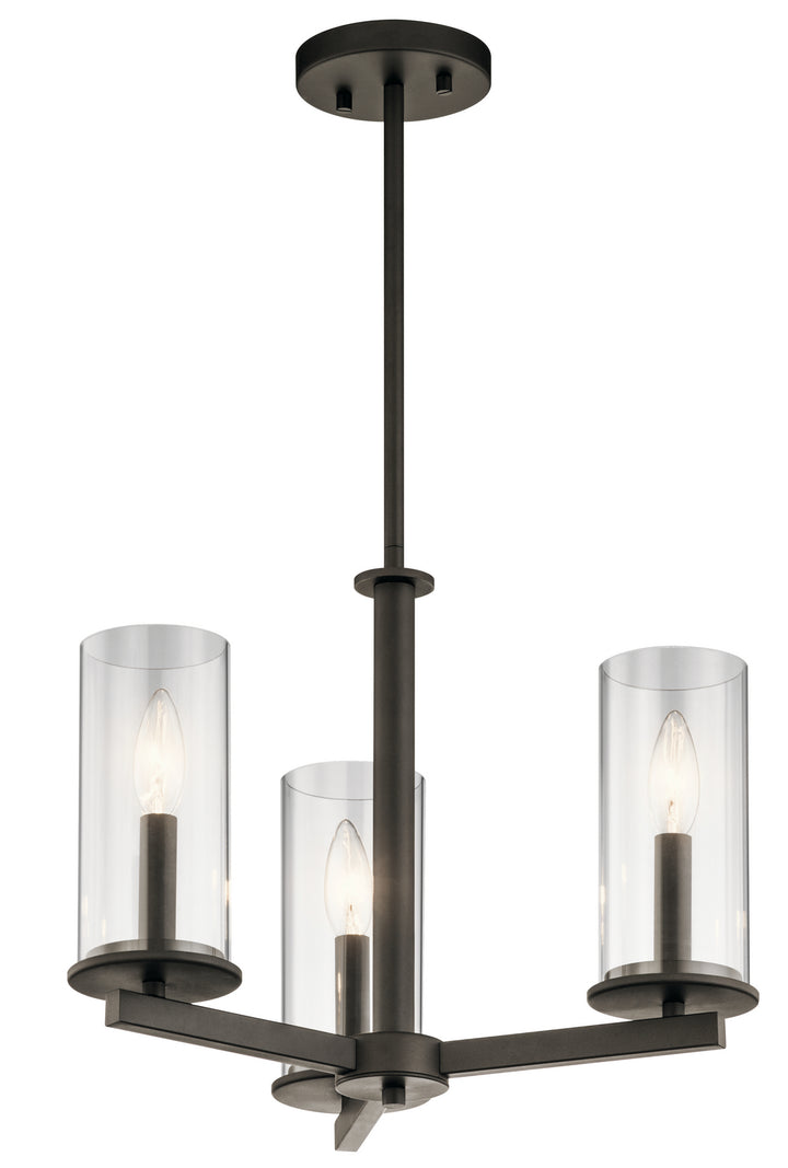 Kichler Canada - 43997OZ - Three Light Chandelier/Semi Flush - Crosby - Olde Bronze