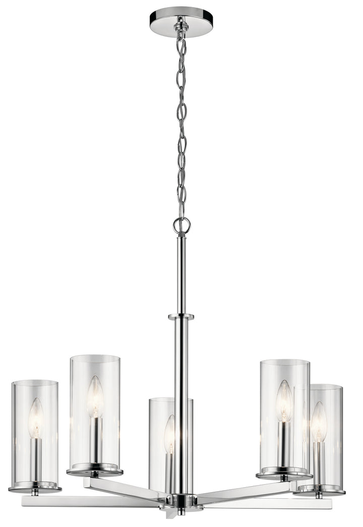 Kichler Canada - 43999CH - Five Light Chandelier - Crosby - Chrome