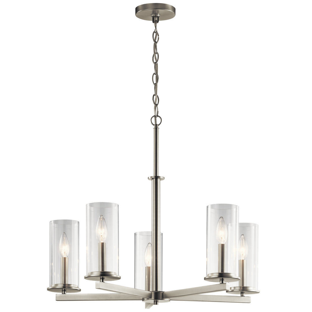 Kichler Canada - 43999NI - Five Light Chandelier - Crosby - Brushed Nickel
