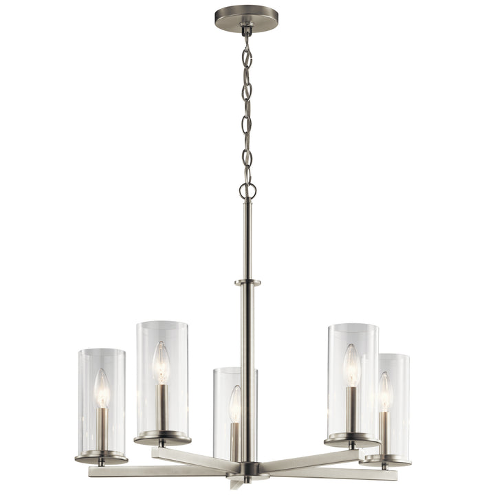 Kichler Canada - 43999NI - Five Light Chandelier - Crosby - Brushed Nickel