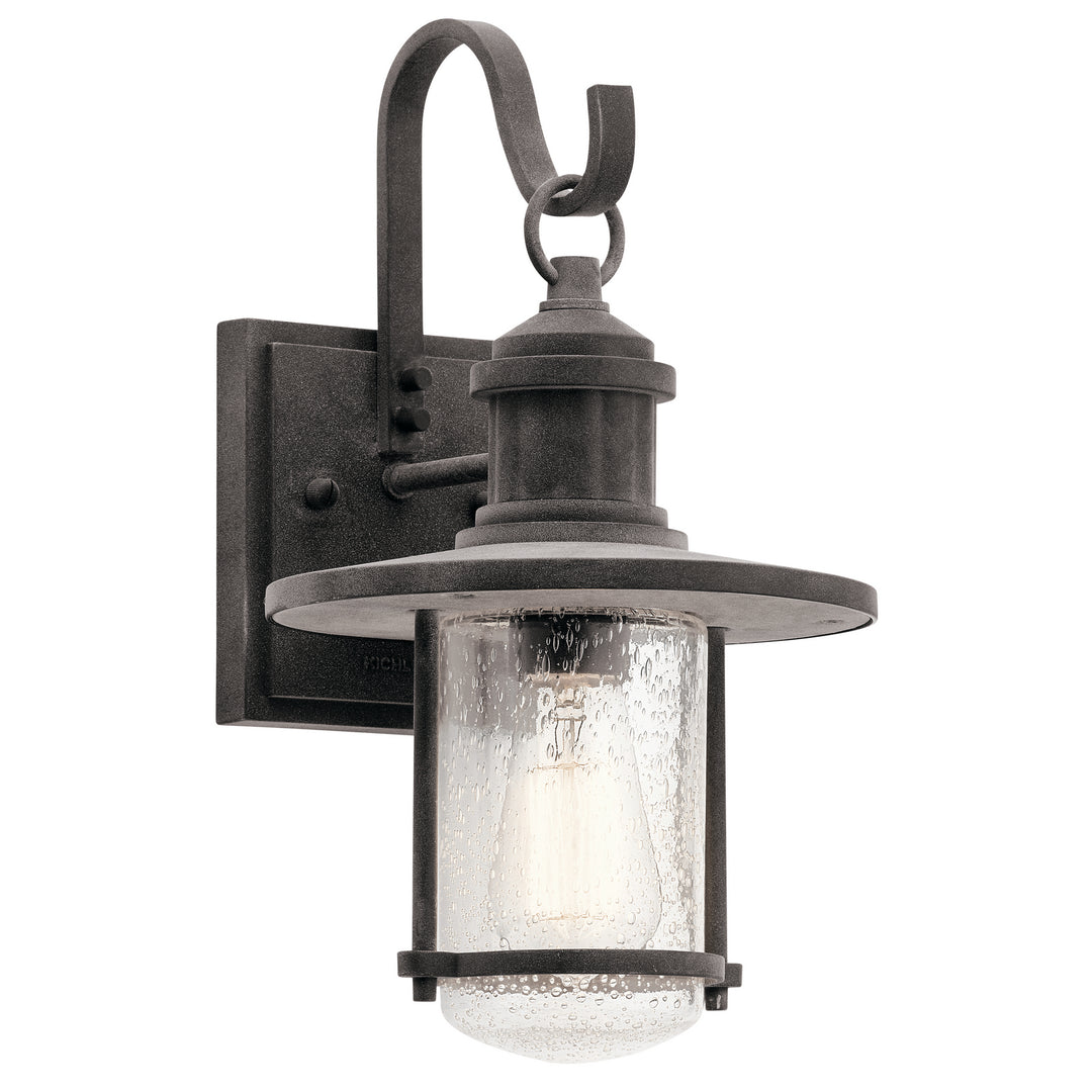Riverwood One Light Outdoor Wall Mount in Weathered Zinc - available from The Lighting Shoppe, trusted by Canadian homeowners