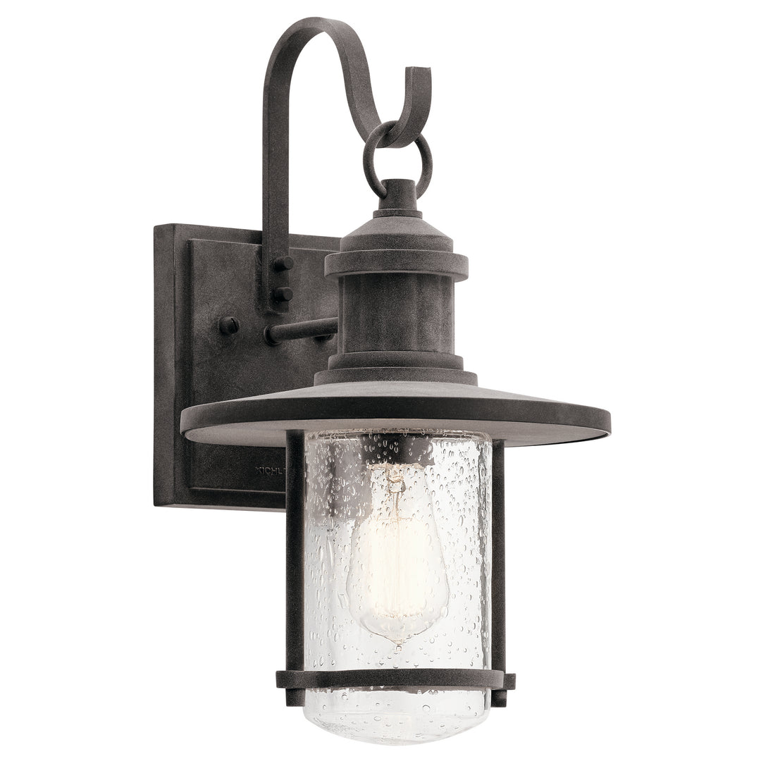 Riverwood One Light Outdoor Wall Mount in Weathered Zinc - available from The Lighting Shoppe, trusted by Canadian homeowners