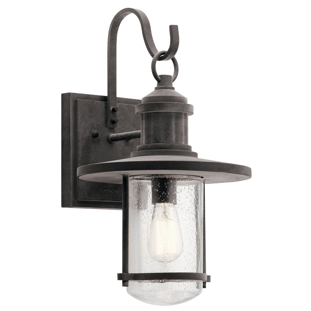 Riverwood One Light Outdoor Wall Mount in Weathered Zinc - available from The Lighting Shoppe, trusted by Canadian homeowners
