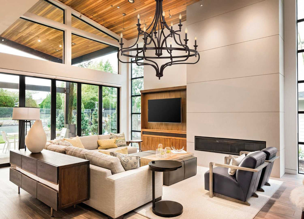 Shields 12 Light Chandelier in English Bronze Savoy House