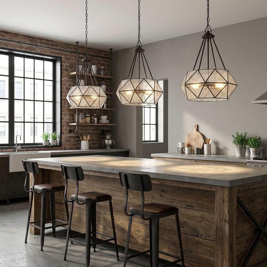 Savoy House - 7-9008-4-28 - Four Light Pendant - Tartan - Oiled Burnished Bronze