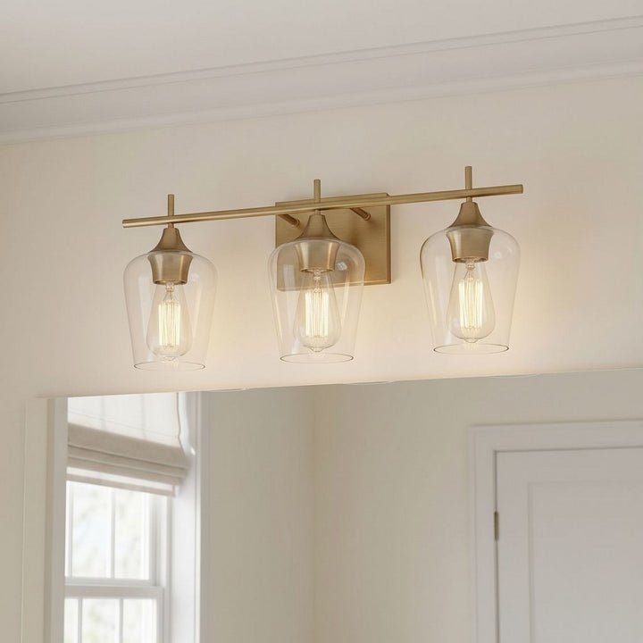 Savoy House - 8-4030-3-322 - Three Light Bath Bar - Octave - Warm Brass