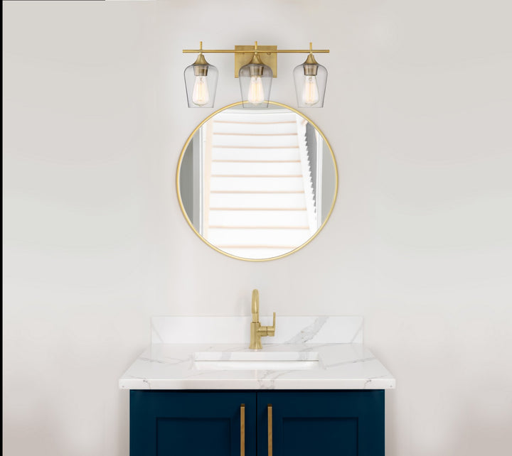 Savoy House - 8-4030-3-322 - Three Light Bath Bar - Octave - Warm Brass