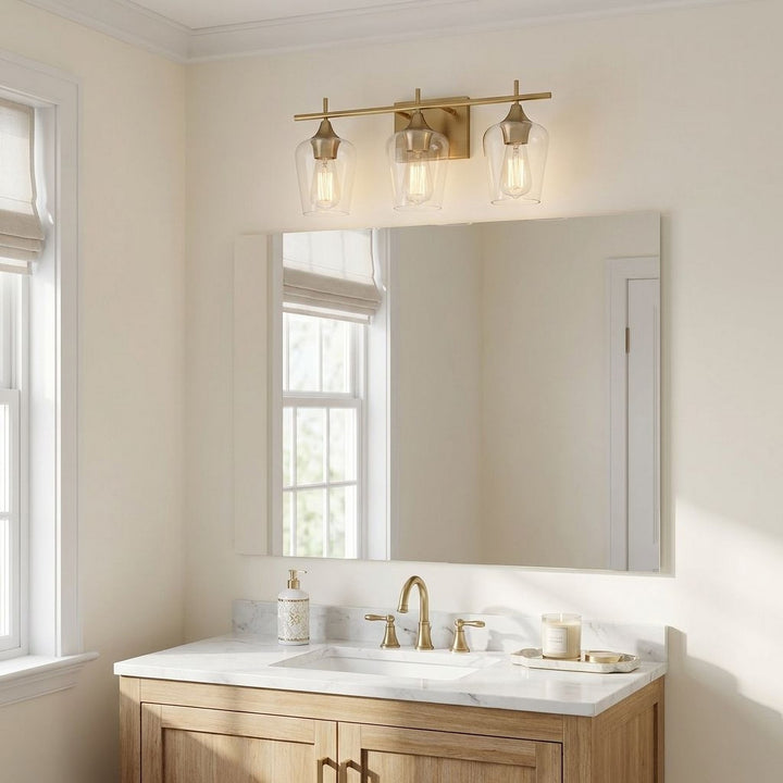 Savoy House - 8-4030-3-322 - Three Light Bath Bar - Octave - Warm Brass